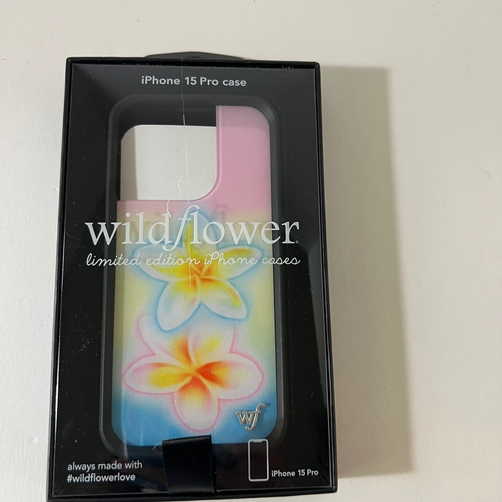 Wildflower iPhone 15 Pro Case Limited Edition Plumeria Floral PSTL2015P NEW